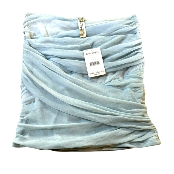 Free People Ruched Tube Top | Color Ice 
Size M - Picture 3 of 8